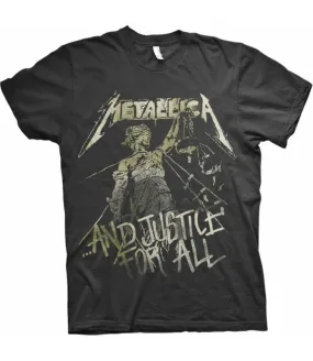 METALLICA Justice Vintage Camiseta chico manga corta Tee ROCK OFF METTS14MB