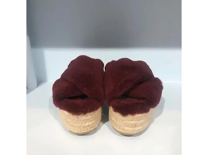 MIU MIU Sandalias T.UE 36 Piel Burdeos 