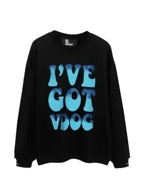 MOD WAVE MOVEMENT Sudadera  VANGUARDS DOG SWEATSHIRT  color negro