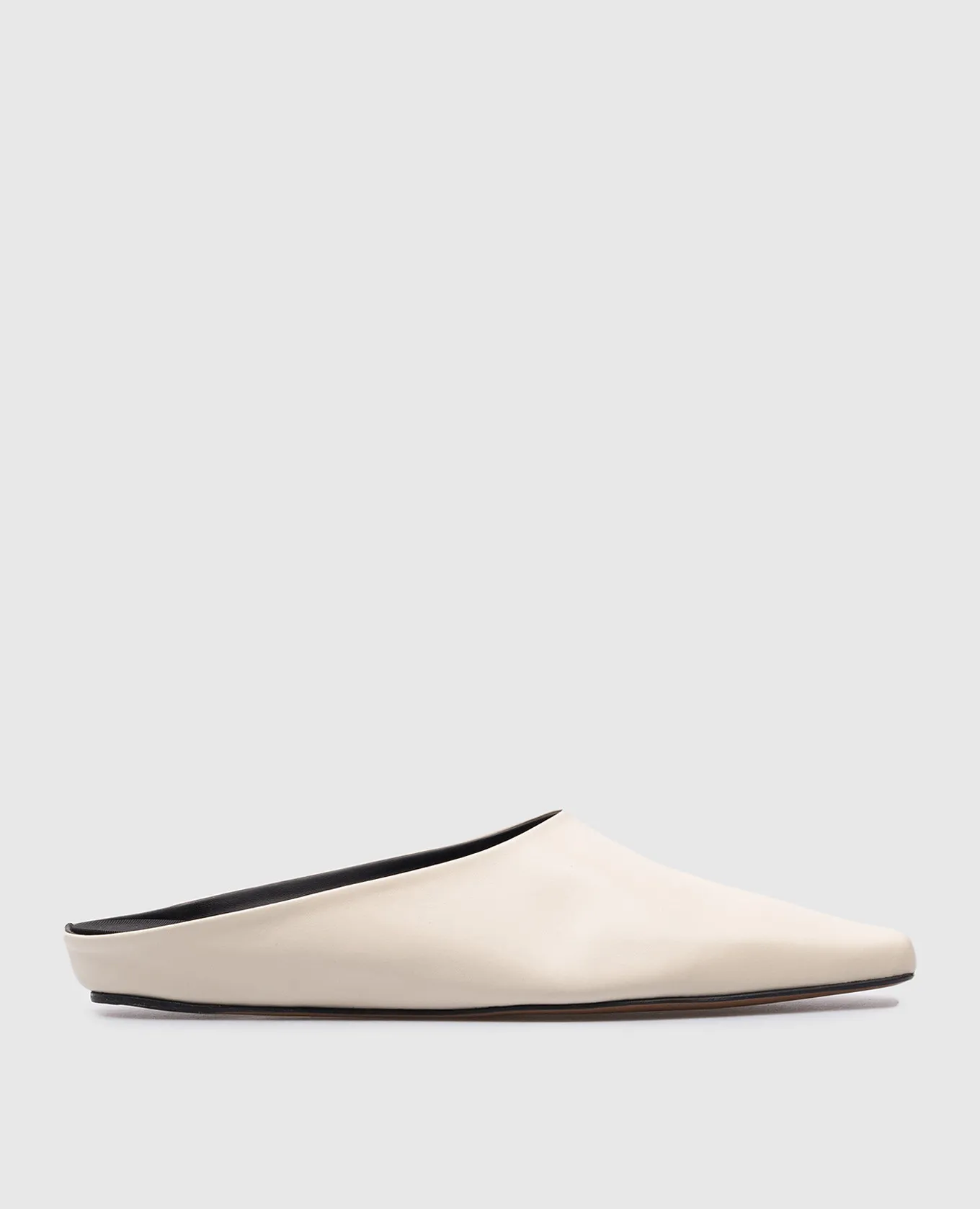 NEOUS Atlas beige leather mules