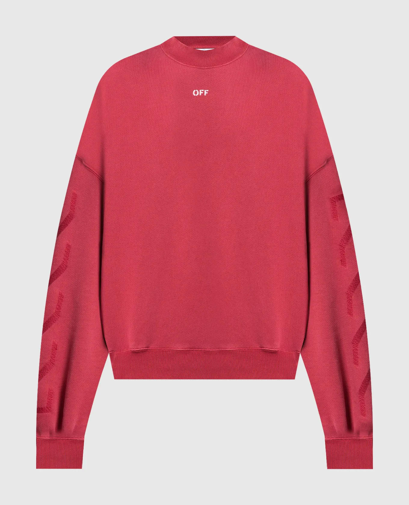 Off-White Red sweatshirt with S.Matthew print