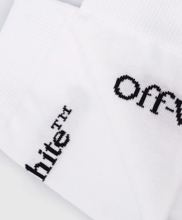 Off-White White socks with contrasting logo