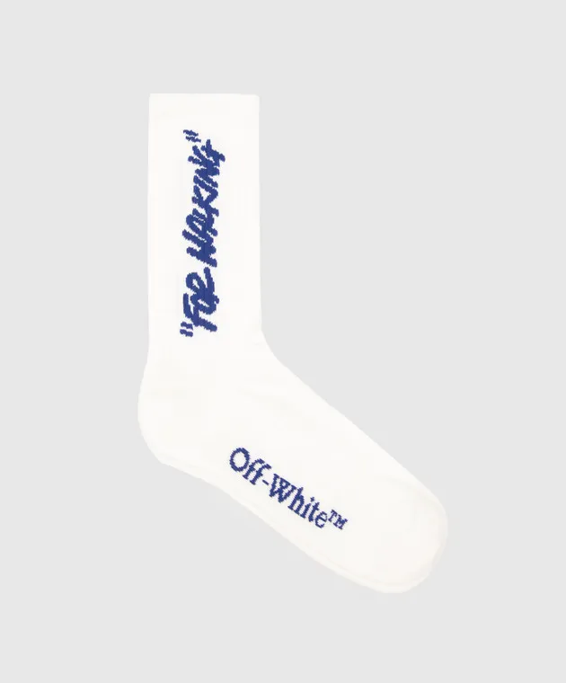 Off-White White socks with logo