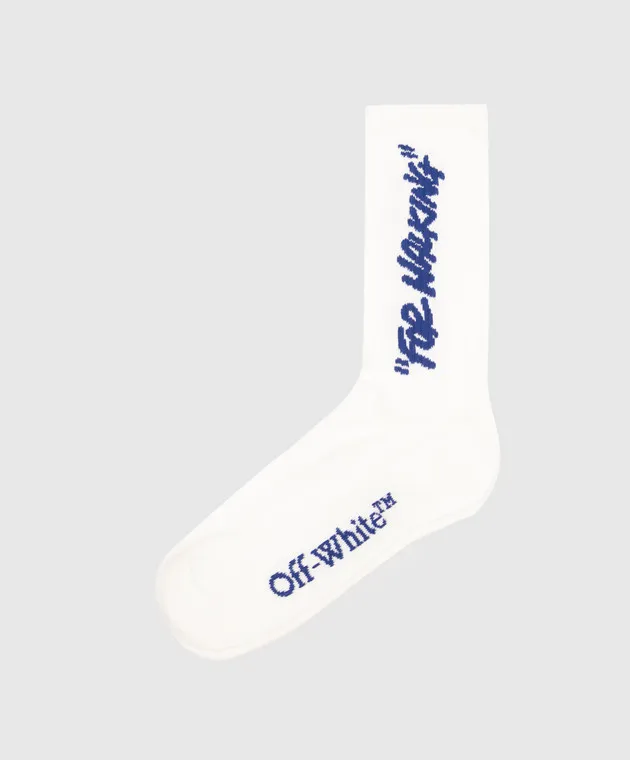 Off-White White socks with logo