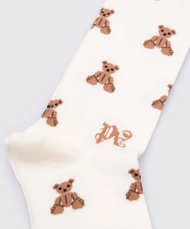 Palm Angels Bear In Mind beige socks