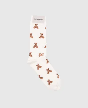 Palm Angels Bear In Mind beige socks