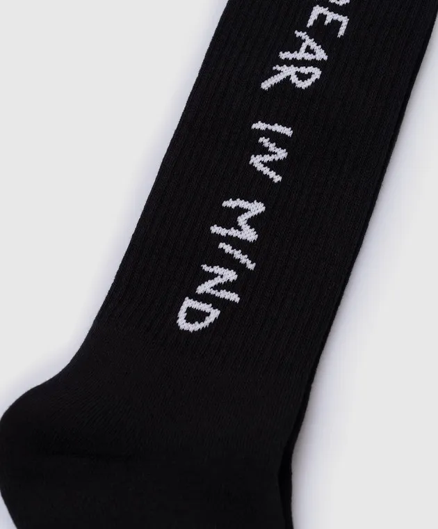 Palm Angels Bear In Mind Black Socks