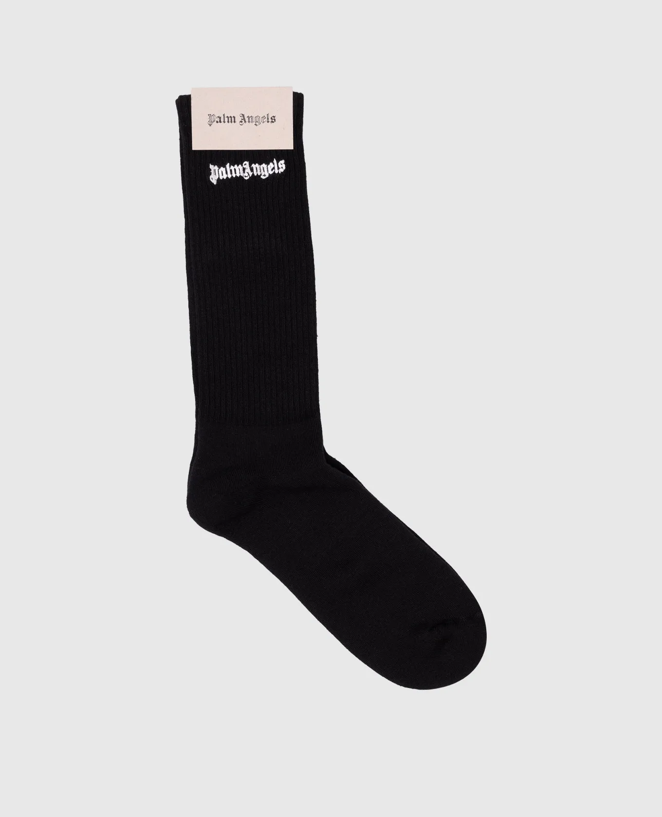 Palm Angels Black socks with contrasting logo