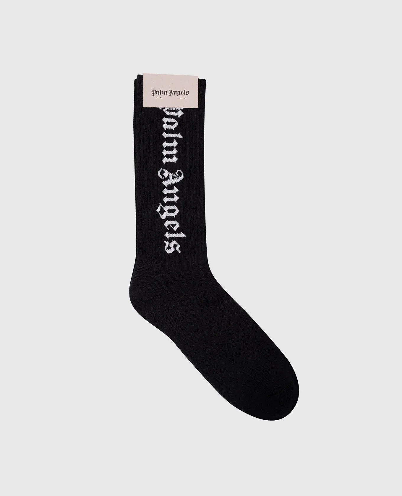 Palm Angels Black socks with logo