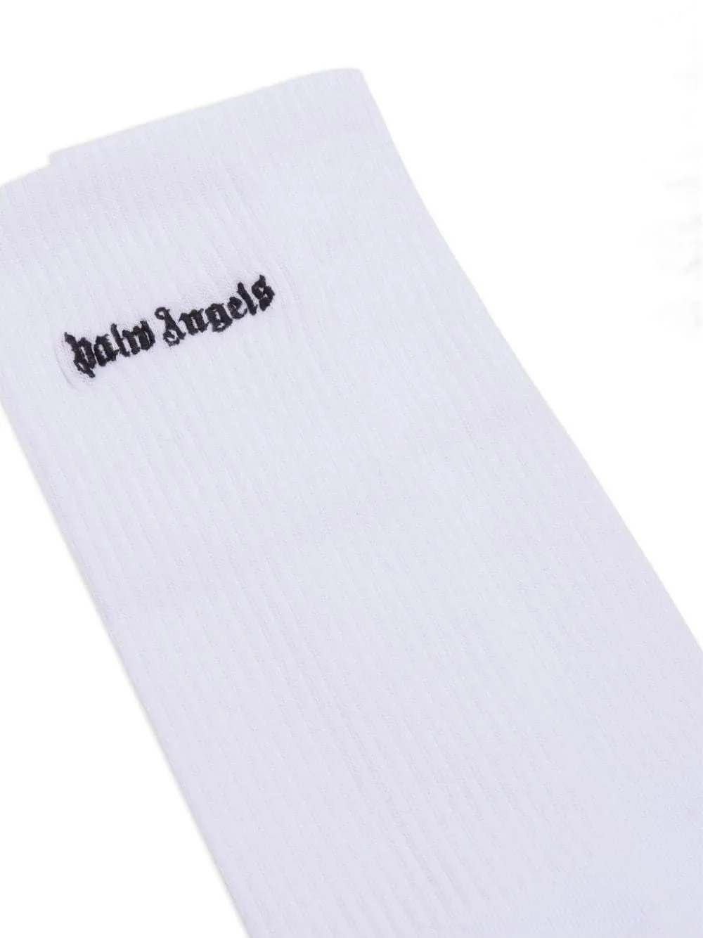 PALM ANGELS EMBROIDERED LOGO SOCKS