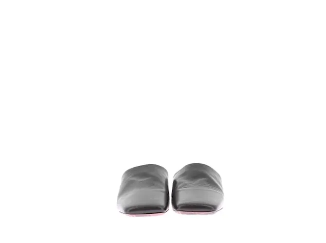 PAUL SMITH Mules y zuecos T.UE 38 Cuero Negro 