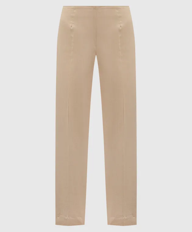 Peserico Beige pants with slits