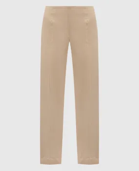 Peserico Beige pants with slits