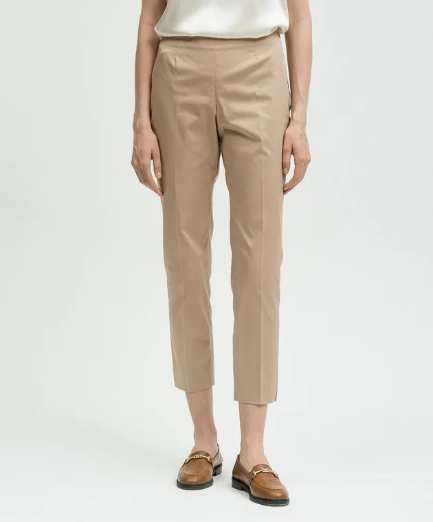 Peserico Beige pants with slits