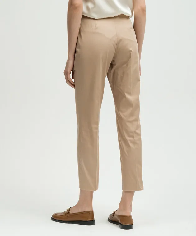 Peserico Beige pants with slits