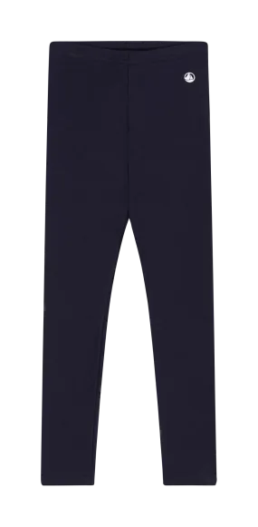 PETIT BATEAU Legging de algodón elástico en azul