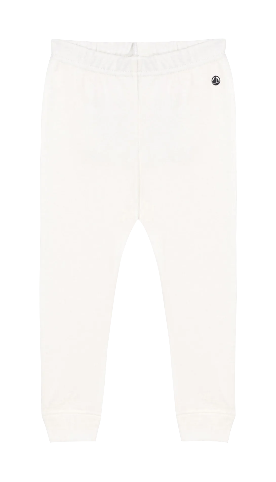 PETIT BATEAU Legging de algodón en blanco