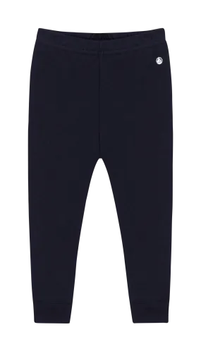 PETIT BATEAU Legging de algodón orgánico en azul