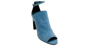 Pierre Hardy Blue Suede Caress Peep Toe Shooties con Correa en el Tobillo Azul 