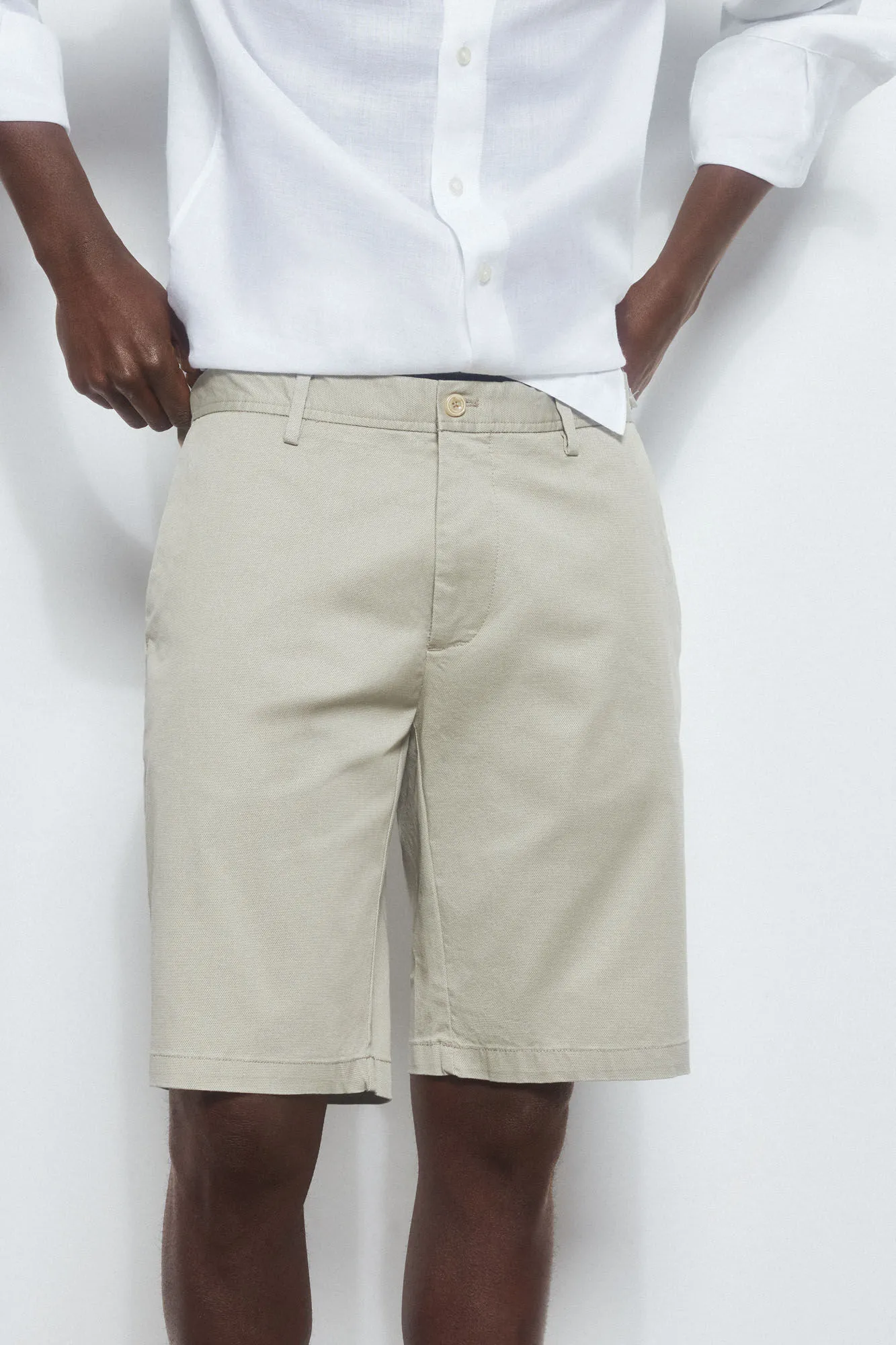 Premium Flex chino-style Bermuda shorts 