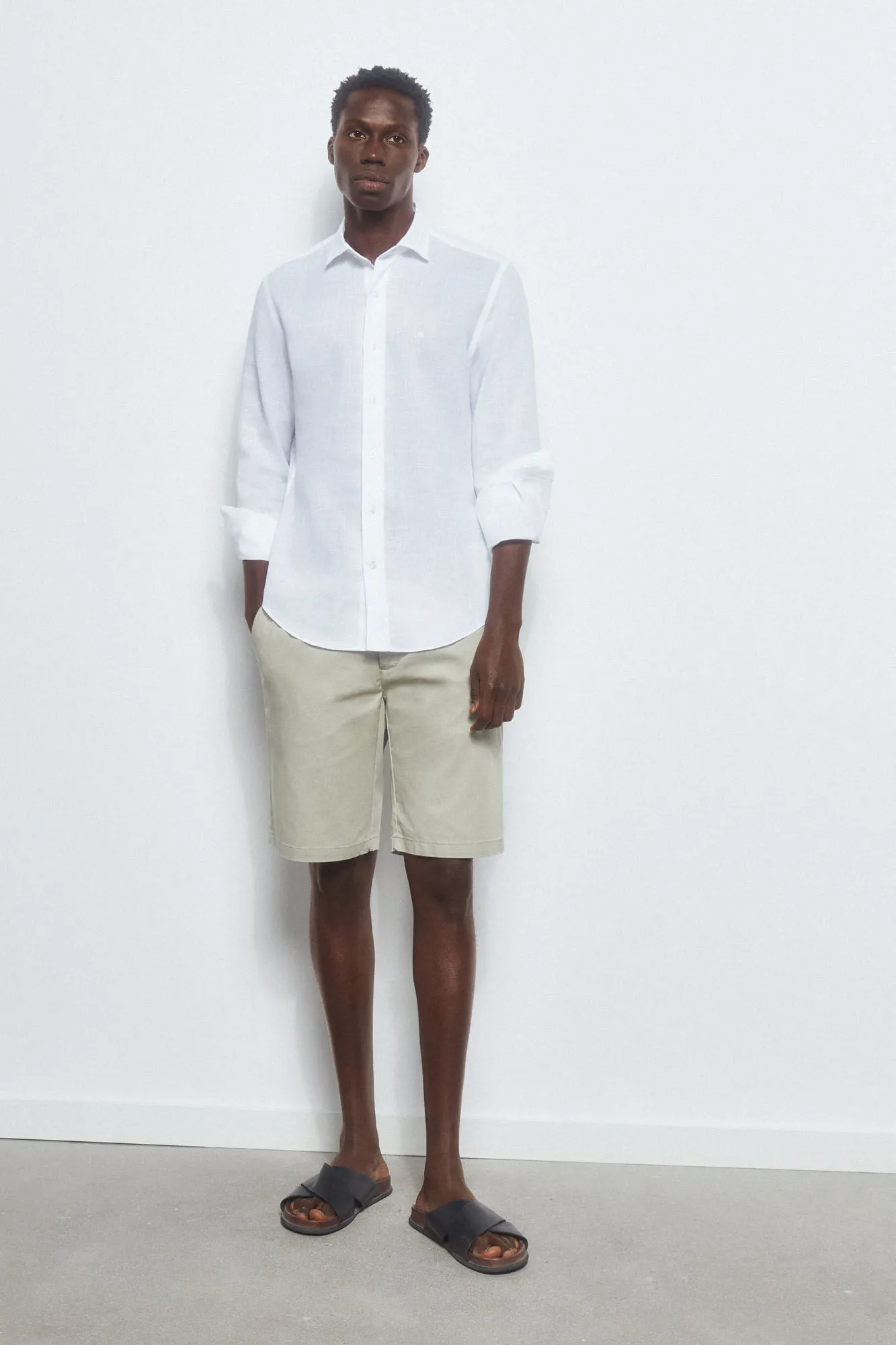 Premium Flex chino-style Bermuda shorts 