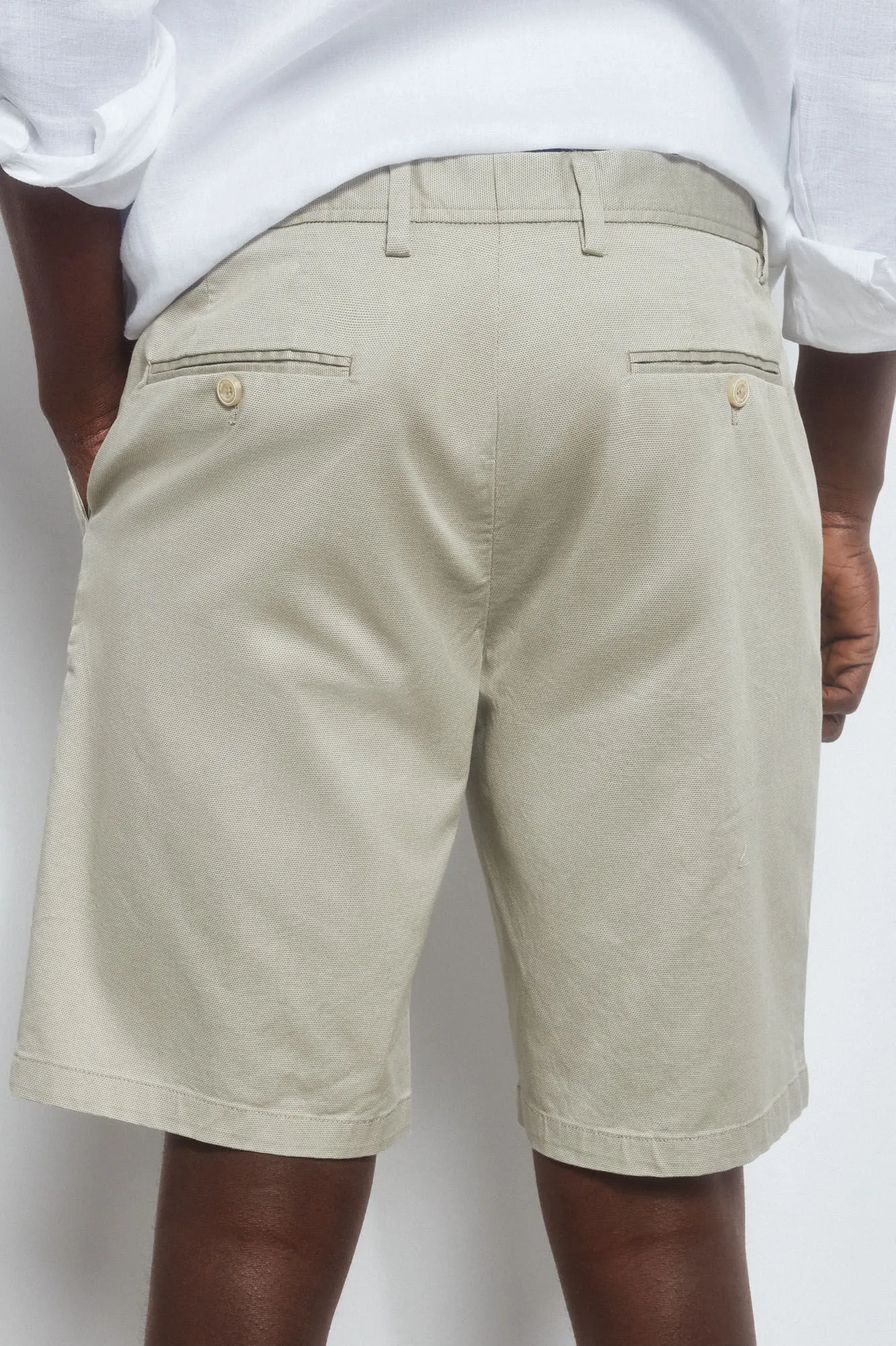 Premium Flex chino-style Bermuda shorts 