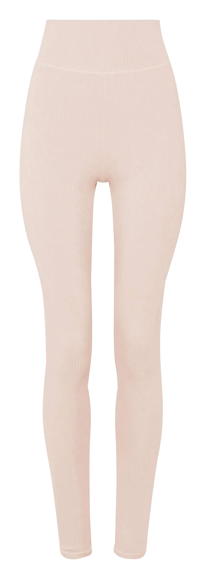 REPETTO Legging de talle alto de canalé en rosa