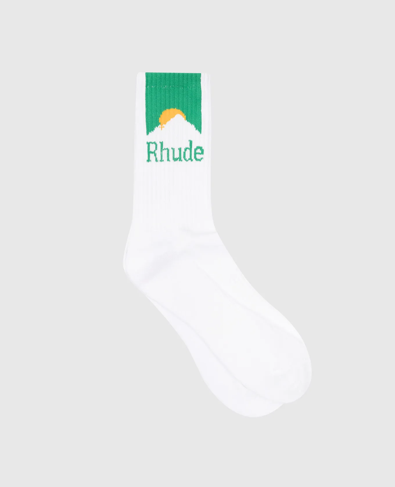 Rhude White socks MOONLIGHT with logo