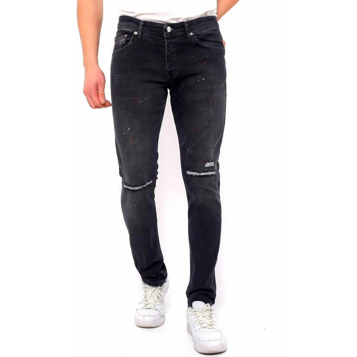 Ripped Pantalones Vaqueros Hombre