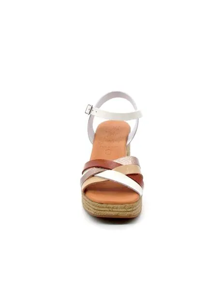 Sandalia Oh My Sandals 5469 hielo/tabaco para muje