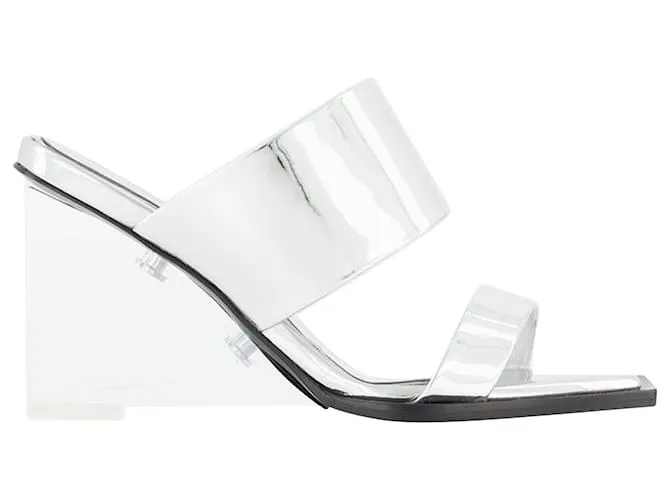 Sandalias - Alexander Mcqueen - Plata - Piel Metálico 