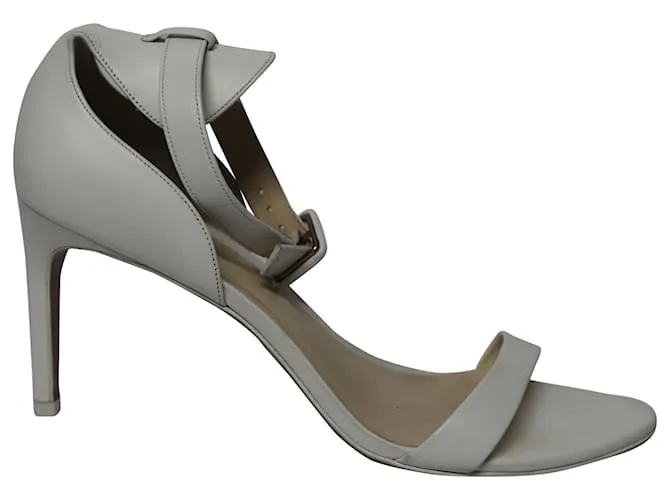 Sandalias con correa al tobillo Sophia Webster en cuero color marfil Blanco Crudo 