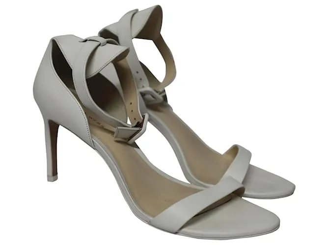 Sandalias con correa al tobillo Sophia Webster en cuero color marfil Blanco Crudo 