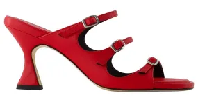 Sandalias Kitty - Carel - Piel - Rojo Roja 