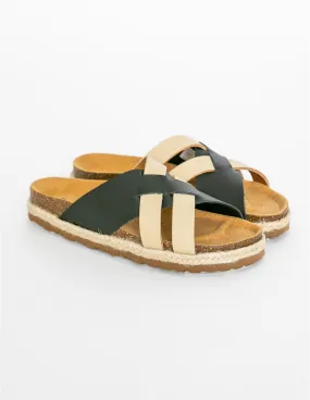 SANDALIAS PALA PIEL BICOLOR NICE THINGS