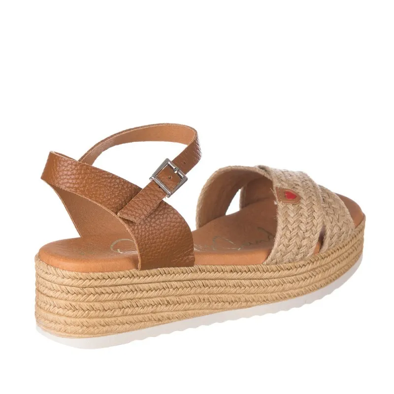 Sandalias Planas Oh My Sandals 5438 Mujer Cuero