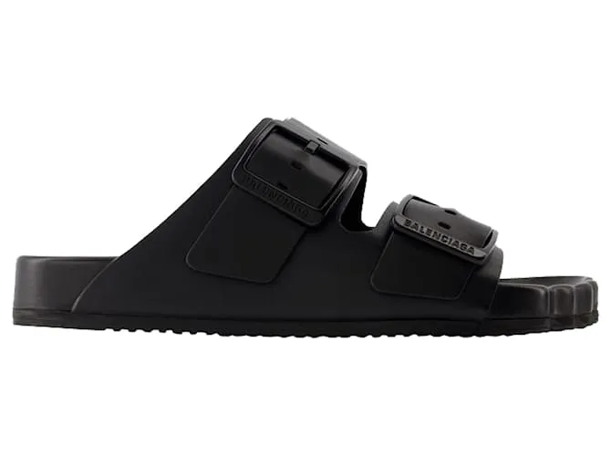 Sandalias Sunday - Balenciaga - Piel - Negro 