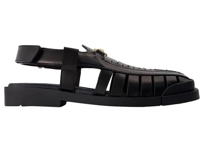 Sandalias - Versace - Piel - Negro 