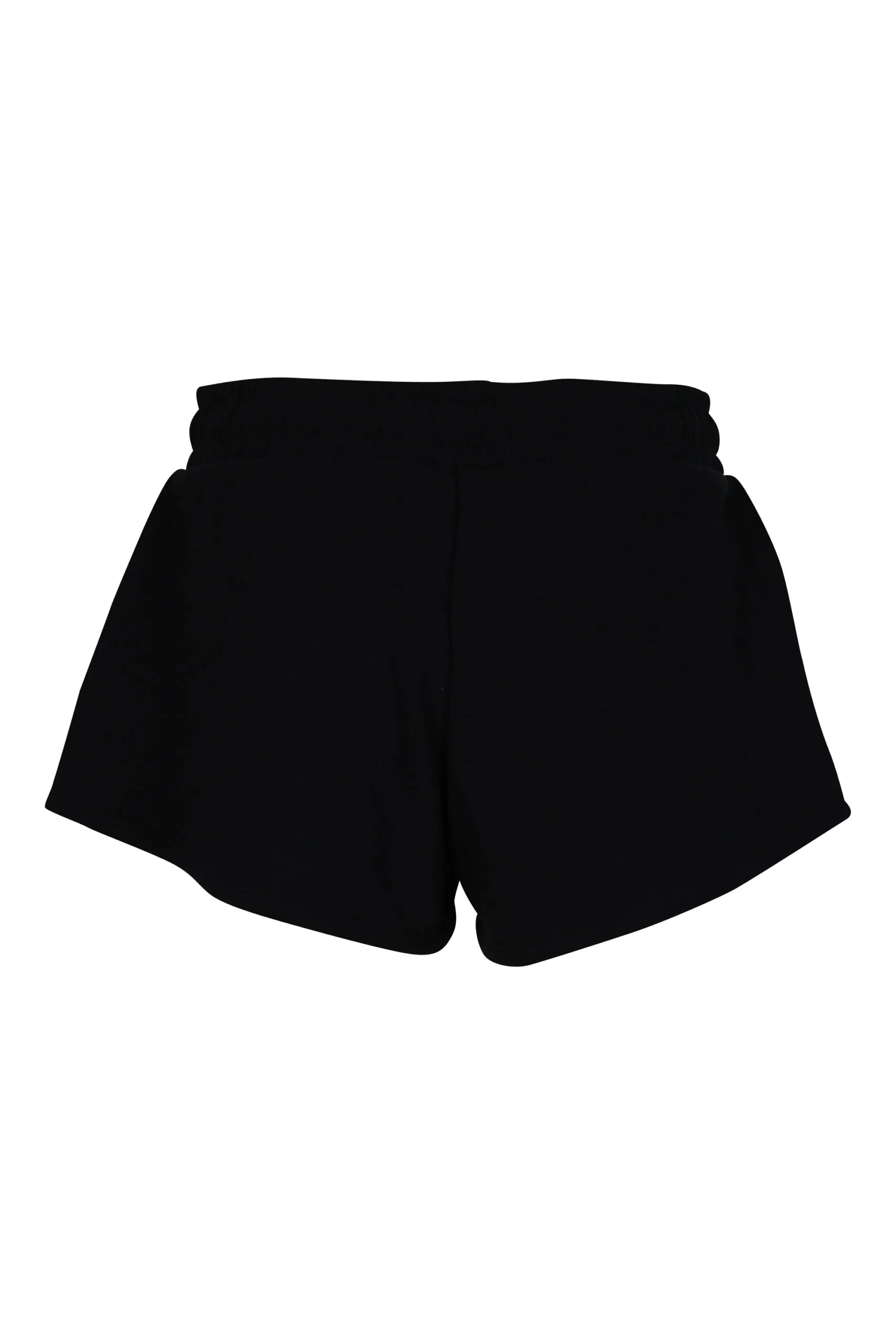 Shorts negros con minilogo multicolor