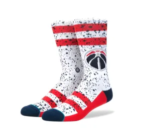 Stance NBA Hardwood Overspray Wizards Socks