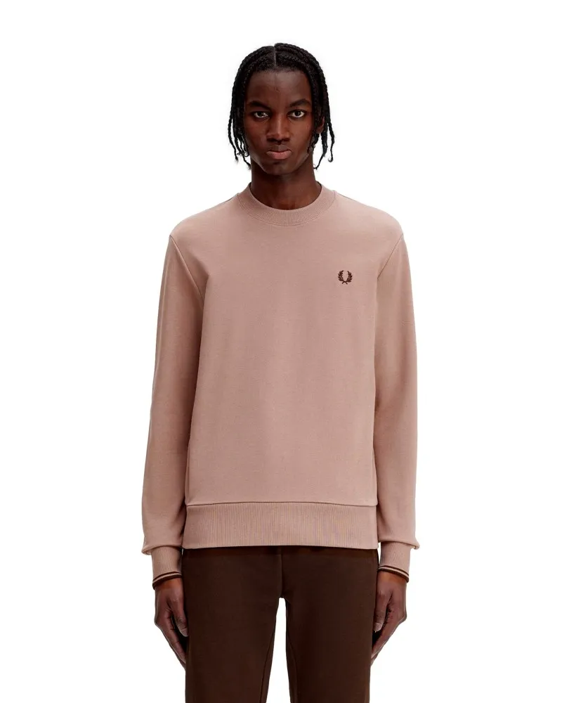 SUDADERA FRED PERRY ROSA CREWNECK SWEATSHIRT