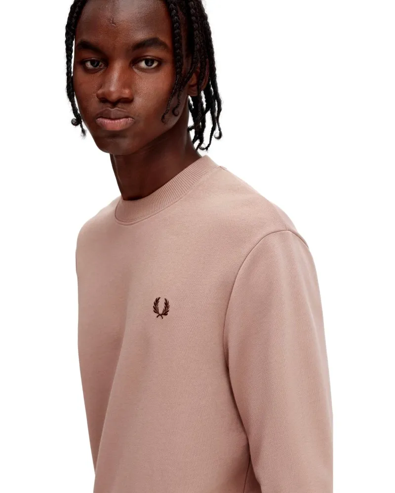 SUDADERA FRED PERRY ROSA CREWNECK SWEATSHIRT