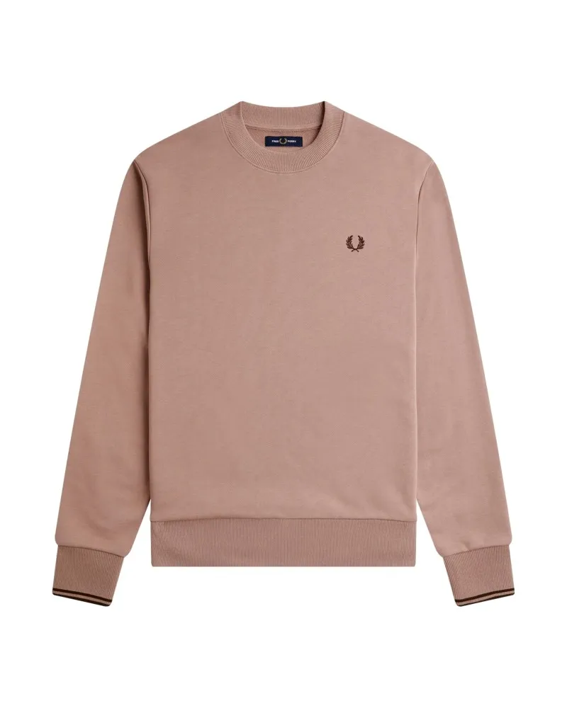 SUDADERA FRED PERRY ROSA CREWNECK SWEATSHIRT