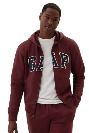 sudadera GAP Heritage Logo GAP SNL Zip - Noir Red 796 - men´s