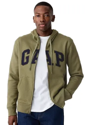 sudadera GAP Heritage Logo GAP SNL Zip - Walden Green - men´s