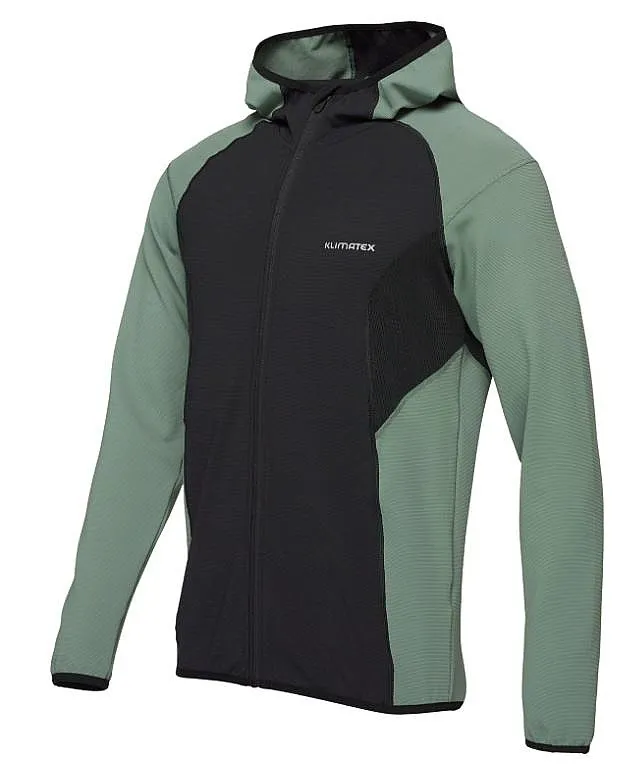 sudadera Klimatex Alaric Zip - Olive/Black - men´s