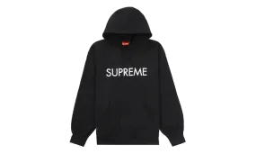 Supreme Capital Hooded Sweatshirt Black