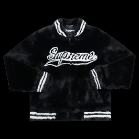 Supreme Faux Fur Varsity Jacket