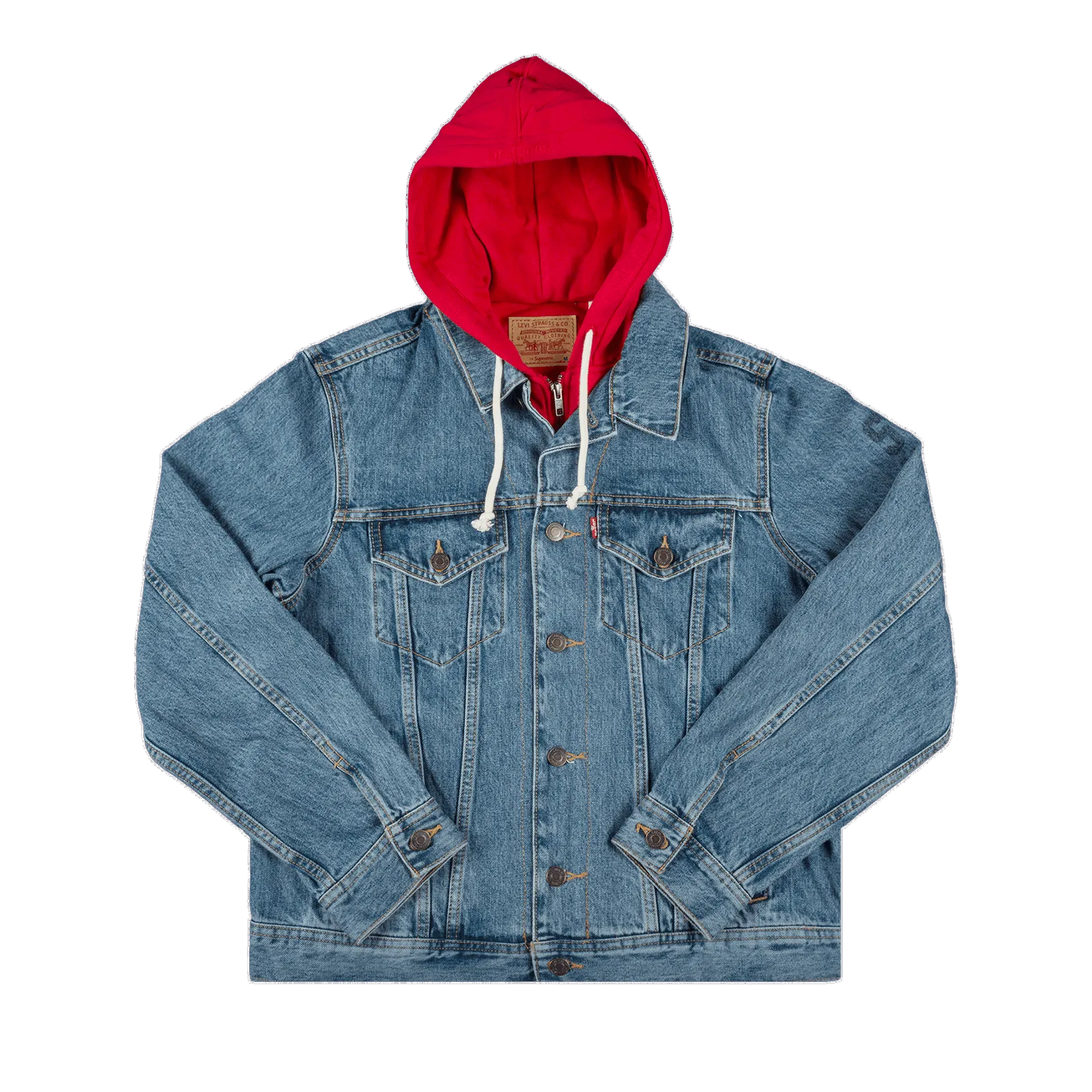 Supreme x Levi's Fleece Hood Trucker Jacket