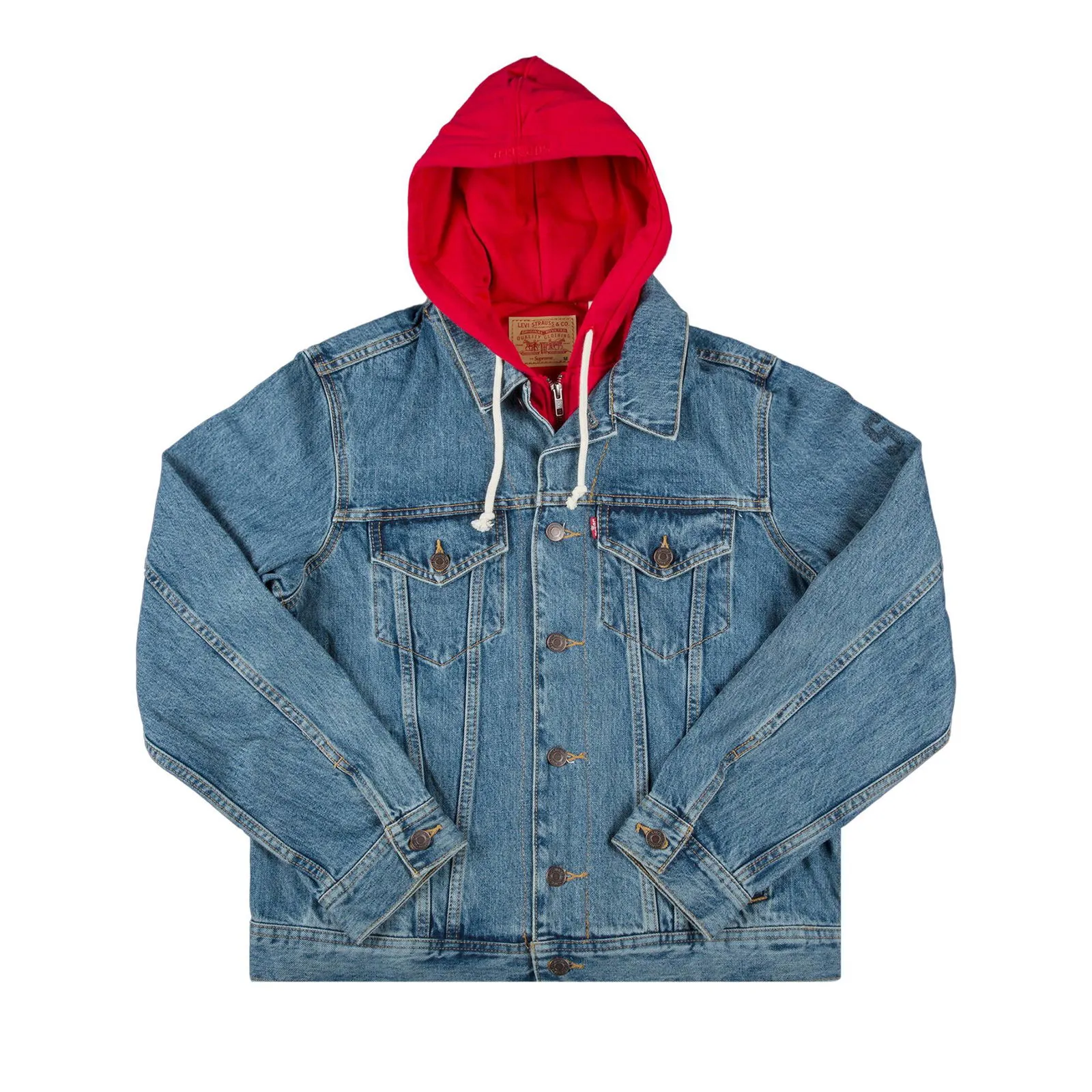 Supreme x Levi's Fleece Hood Trucker Jacket